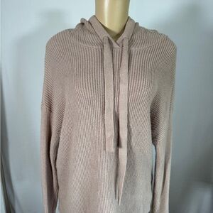 Cyrus Cream Cowl Neck Sweater Ribbed Knit Cozy